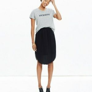 NWT Madewell Silk Island Skirt